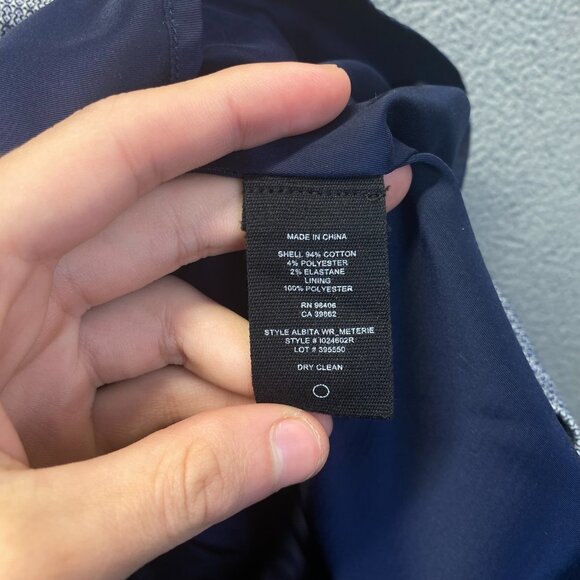 Theory Women's Dress Size 4 Mini Houndstooth Zipper,Lined - Picture 8 of 11